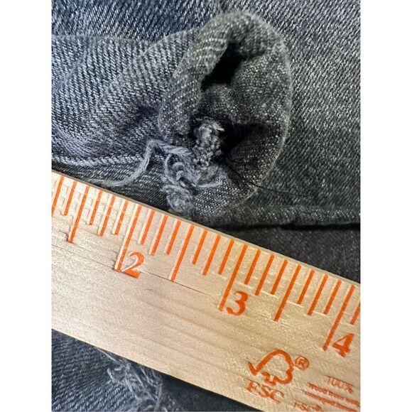 Levi’s 501 cut off black button down shorts, size W27 - Picture 6 of 8